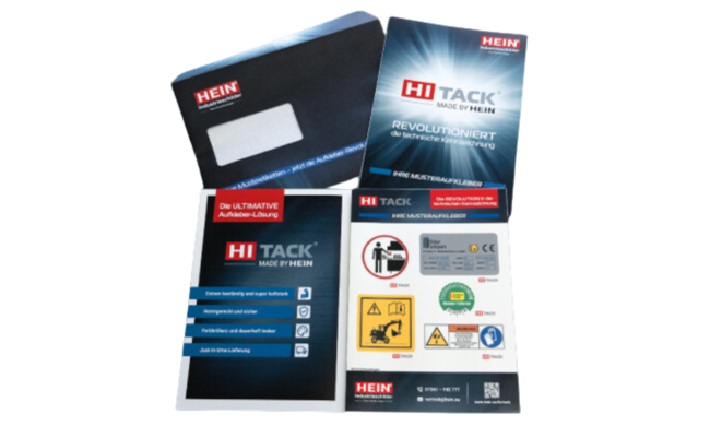 Ansicht von Musteraufklebern