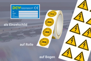 Lieferformen für jede Anforderung Rolle, Bogen oder Einzelschild