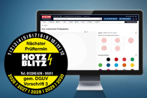 In 2 Minuten zur individuellen Prüfplakette: Hein-Konfigurator