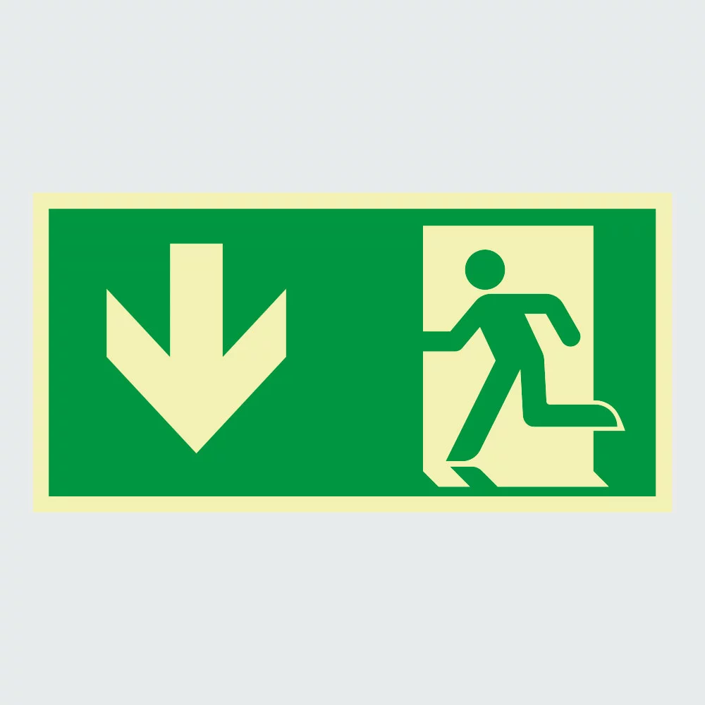 Kategorie Richtungspfeil zum Notausgang image