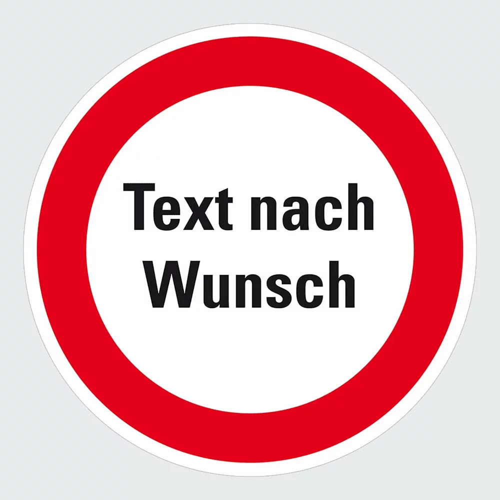 Kategorie Individuelle Verbotsschilder image