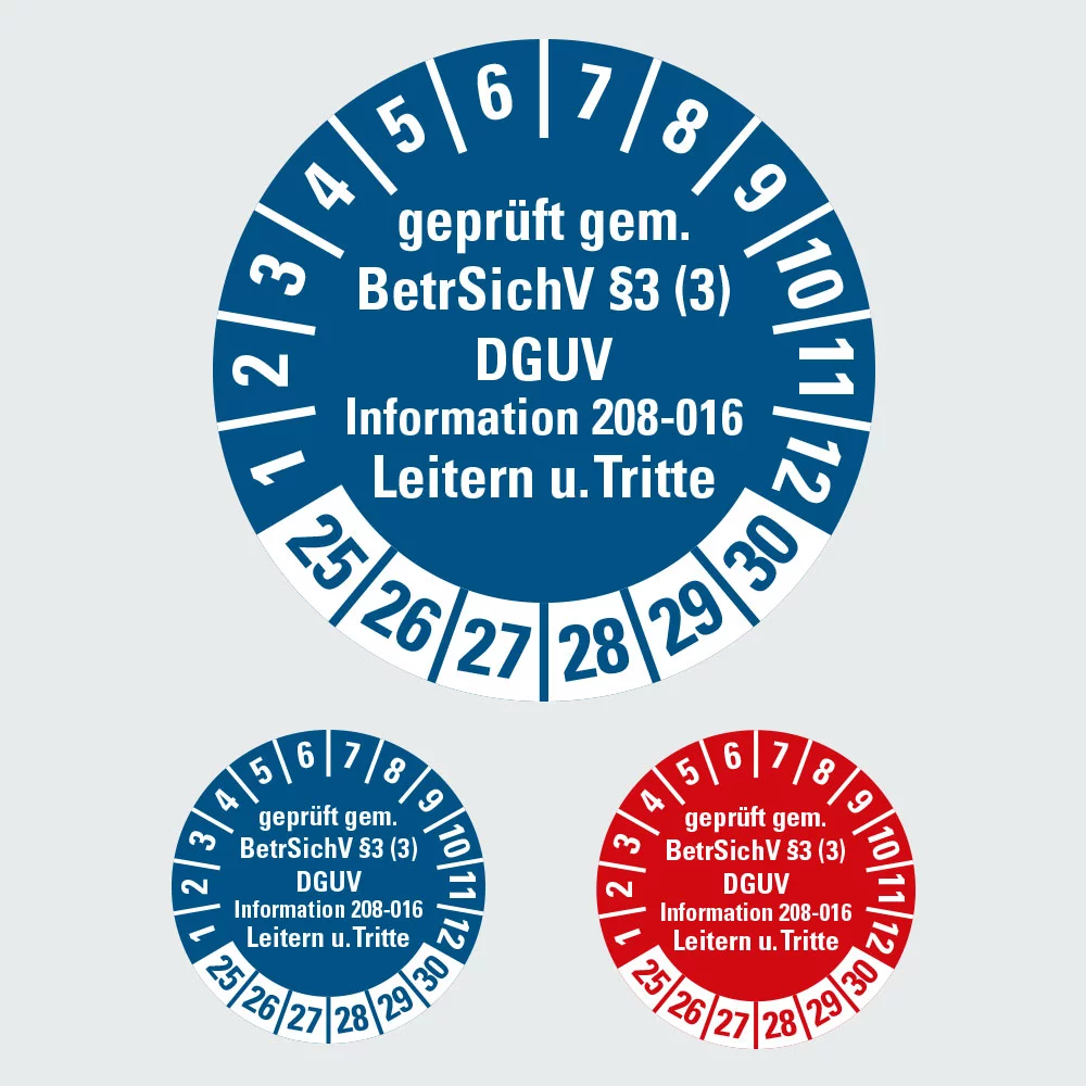 Kategorie Prüfplaketten für Leitern und Tritte image