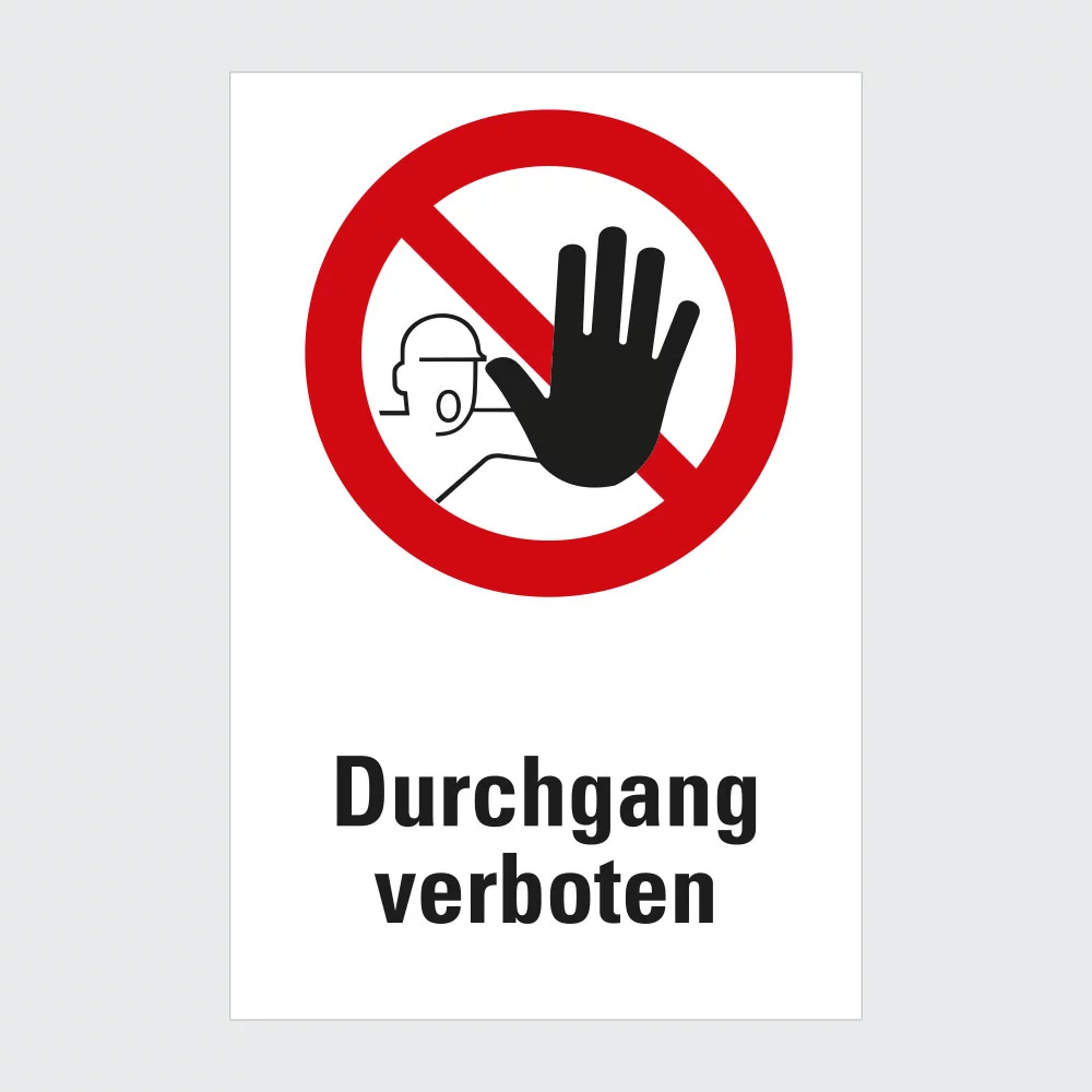 Kategorie Betreten verboten Kombischild image