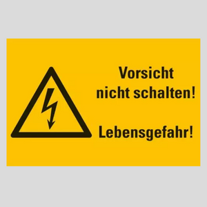 Kategorie Nicht schalten-Warnschilder image