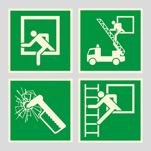 Kategorie Notausstieg-Schilder image