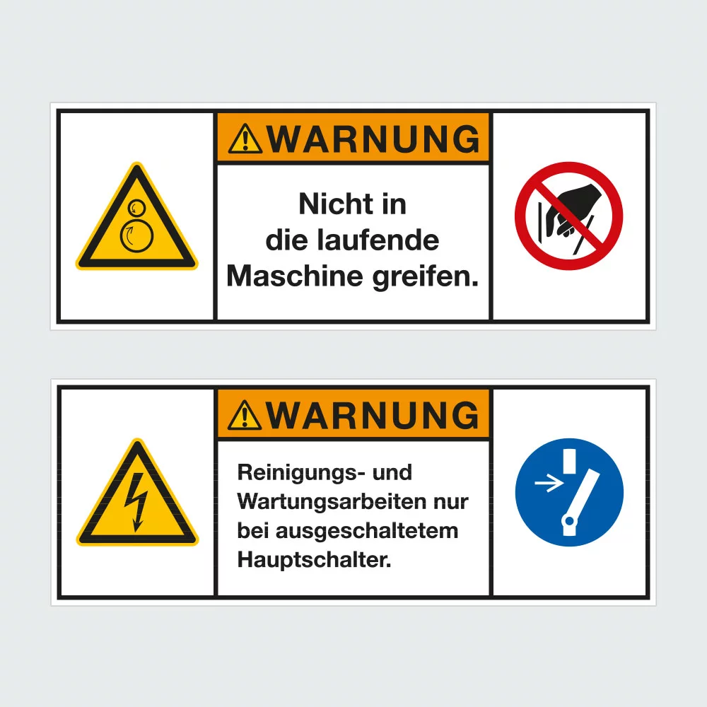 Kategorie Produktsicherheitsschild Aufschrift "WARNUNG" image