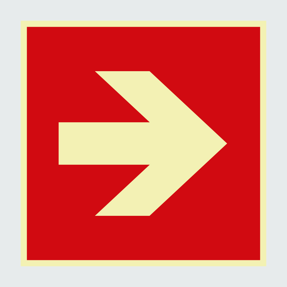 Kategorie Brandschutzzeichen Richtungsangabe image