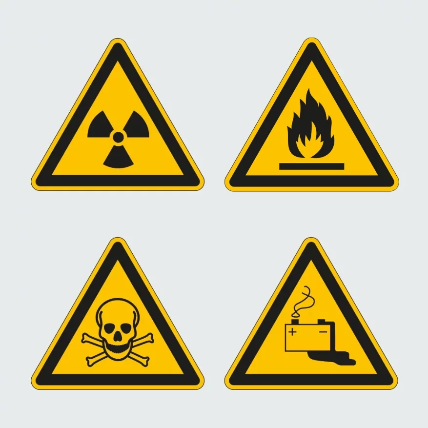 Kategorie Strahlung / Gefährliche Stoffe - Warnschilder image