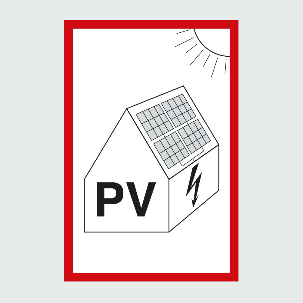 Kategorie Hinweisschilder für Photovoltaik (PV) Anlagen image