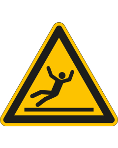Warnschild: Warnung vor Rutschgefahr, Dreieck, gelb-schwarz