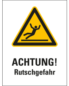 Aufkl.Achtung Rutschgefahr,150x200mm