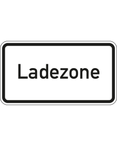 Hinweisschild: Ladezone, Nr. 1012-30, Aluminium reflektierend, 600 x 330 mm, 1 Stück