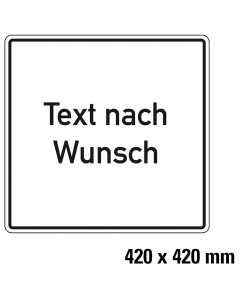 Hinweisschild,TnW,AL RA0,420x420mm