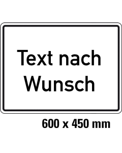 Hinweisschild,TnW,AL RA0,600x450mm
