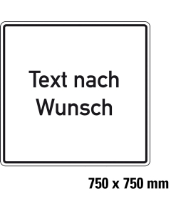 Hinweisschild,TnW,AL RA0,750x750mm