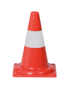 Leitkegel: Leitkegel für den Tageinsatz, rot-weiß tagesleuchtend, PVC, 0,65 kg, 350 mm, 1 Stück