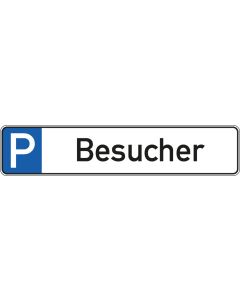 Parkplatzschild Besucher,o.B.,520x110mm