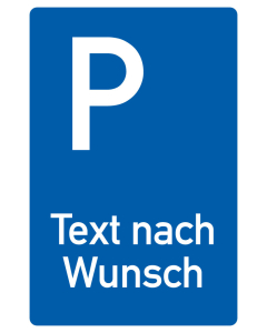 Parkplatzschild,TnW,KU,250x400mm