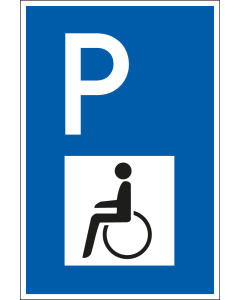 Parkschild Behindertensymb.,AL,400x600mm