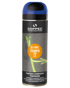 SOPPEC Markierfarbe Tempo T.P., für begrenzten Zeitraum (8 Wochen), blau, 500 ml / Dose