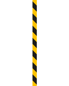 Warnmarkierungsstreifen, gelb-schwarz oder rot-weiß, ASR, Folie selbstklebend, zwei Größen, 10 St./VE