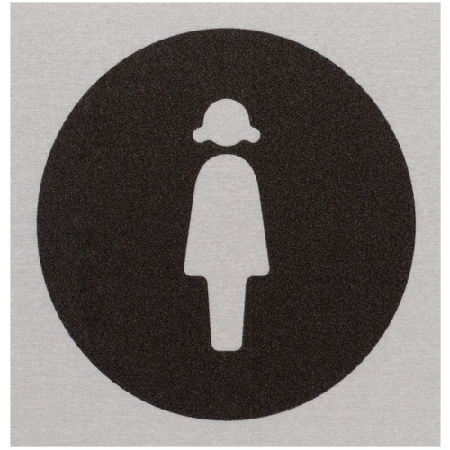 Hauptbild Türschild Damen-Toilette, Aluminium selbstklebend, 80 x 80 mm