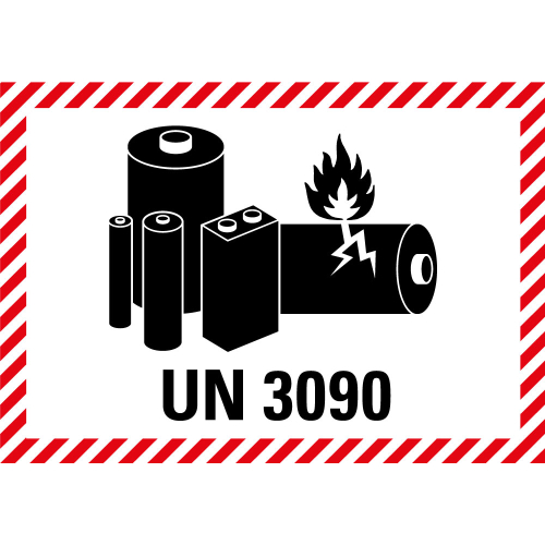 Hauptbild Verpackungskennzeichen: UN Nummer 3090, seewasserbeständige Folie, 100 x 70 mm, 500 St./Rolle Hauptbild Verpackungskennzeichen: UN Nummer 3090, seewasserbeständige Folie, 100 x 70 mm, 500 St./Rolle