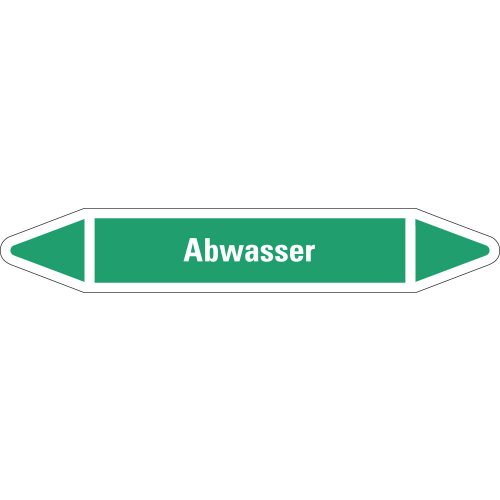 Rohrleitungsetikett Abwasser, grün-weiß, für Rohre mit Ø 25 - 40 mm, Standardfolie, 154 x 26 mm, 5 St./Bogen Rohrleitungsetikett Abwasser, grün-weiß, für Rohre mit Ø 25 - 40 mm, Standardfolie, 154 x 26 mm, 5 St./Bogen