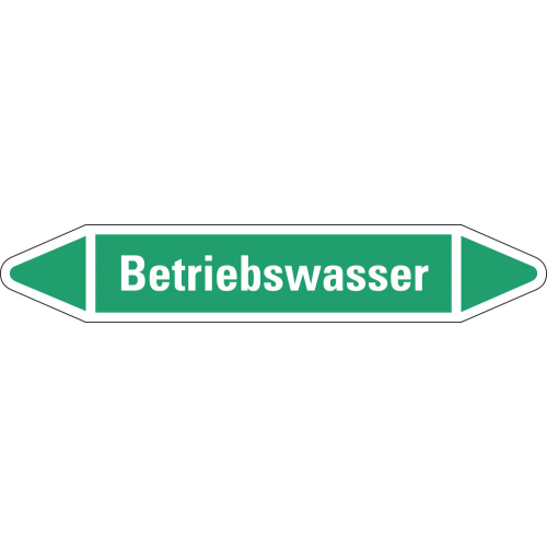 Rohrleitungsetikett Betriebswasser, grün-weiß, für Rohre mit Ø 15 - 25 mm, Standardfolie, 96 x 17 mm, 8 St./Bogen Rohrleitungsetikett Betriebswasser, grün-weiß, für Rohre mit Ø 15 - 25 mm, Standardfolie, 96 x 17 mm, 8 St./Bogen