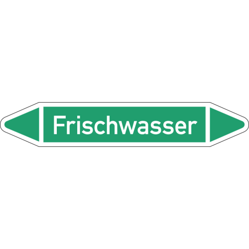 Rohrleitungsetikett Frischwasser, gemäß DIN 2403, grün-weiß, für Rohre mit Ø 15 - 25 mm, Standardfolie, 96 x 17 mm, 8 St./Bogen Rohrleitungsetikett Frischwasser, gemäß DIN 2403, grün-weiß, für Rohre mit Ø 15 - 25 mm, Standardfolie, 96 x 17 mm, 8 St./Bogen