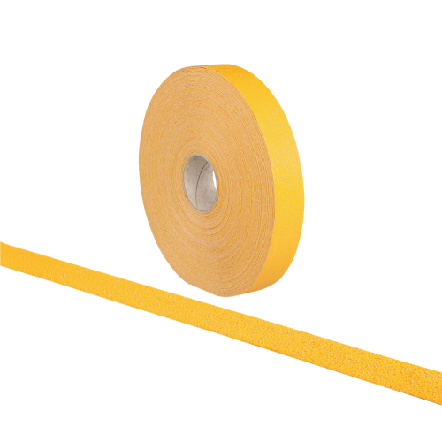 1A Tapes, Bodenmarkierungsband gelb, Rutschhemmung R11 gemäß ASR/DGUV, gewebeverstärktes Elastomer, 50 mm, 50 m / Rolle 1A Tapes, Bodenmarkierungsband gelb, Rutschhemmung R11 gemäß ASR/DGUV, gewebeverstärktes Elastomer, 50 mm, 50 m / Rolle