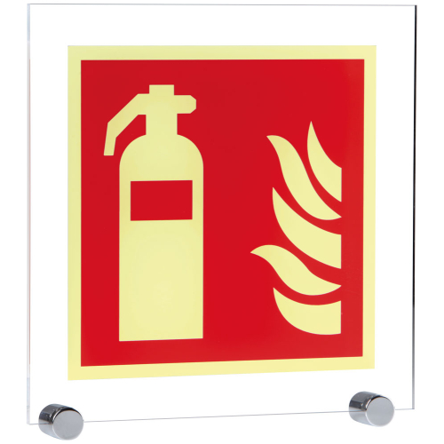 PERMALIGHT power Brandschutzzeichen: Feuerlöscher, ASR A2.3, Acryl lang nachleuchtend, 250 x 250 mm PERMALIGHT power Brandschutzzeichen: Feuerlöscher, ASR A2.3, Acryl lang nachleuchtend, 250 x 250 mm
