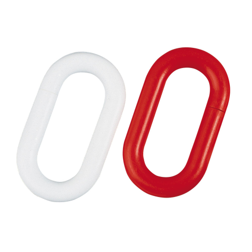 Verbindungsglieder, rot-weiß, Kunststoff, Ø 8 mm, 20 St. / Verpackungseinheit Verbindungsglieder, rot-weiß, Kunststoff, Ø 8 mm, 20 St. / Verpackungseinheit
