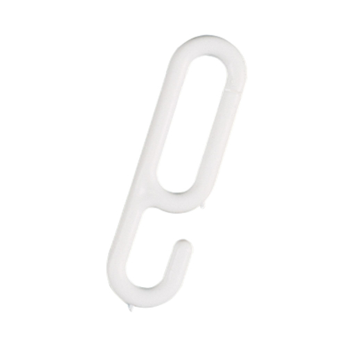 Einhängehaken, weiß, Kunststoff, Ø 6 mm, 20 St. / Verpackungseinheit Einhängehaken, weiß, Kunststoff, Ø 6 mm, 20 St. / Verpackungseinheit