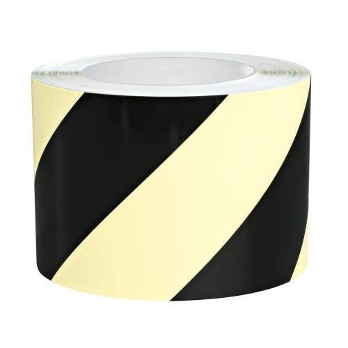 PERMALIGHT Warnmarkierungsband, rechts, gelb-schwarz nachleuchtend, Folie selbstklebend, 100 mm, 16 m / Rolle PERMALIGHT Warnmarkierungsband, rechts, gelb-schwarz nachleuchtend, Folie selbstklebend, 100 mm, 16 m / Rolle