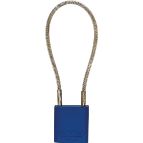 ABUS Vorhängeschloss,bl,Seillänge 20cm ABUS Vorhängeschloss,bl,Seillänge 20cm