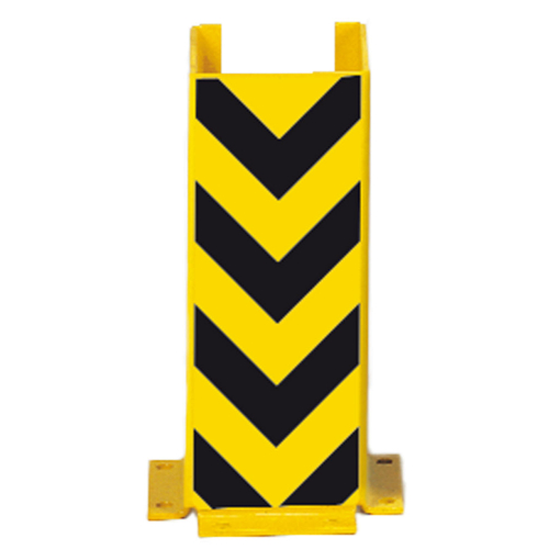 Anfahrschutzprofil U-Form, zum Aufdübeln, DGUV, gelb-schwarz, Stahlblech pulverbeschichtet, 160 mm x 400 mm x 160 mm, 1 Stück Anfahrschutzprofil U-Form, zum Aufdübeln, DGUV, gelb-schwarz, Stahlblech pulverbeschichtet, 160 mm x 400 mm x 160 mm, 1 Stück