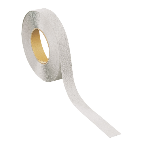 Antirutschbelag für helle Untergründe, Rutschhemmung R 13, transparent, DGUV, selbstklebend, 25 mm, 18,3 m / Rolle Antirutschbelag für helle Untergründe, Rutschhemmung R 13, transparent, DGUV, selbstklebend, 25 mm, 18,3 m / Rolle