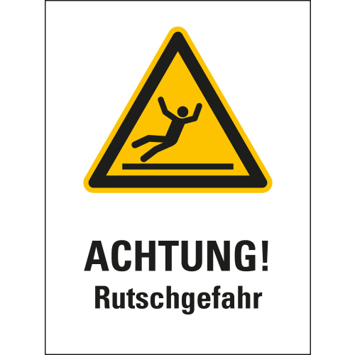 Aufkl.Achtung Rutschgefahr,150x200mm