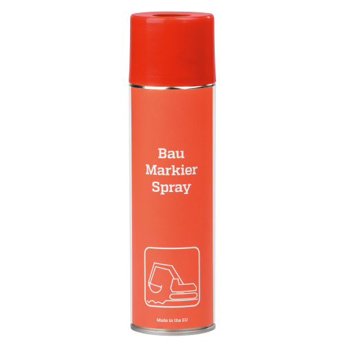 Bodenmarkierungsfarbe: Baustellen-Markierfarbe, rot, 500 ml, 1 Stück