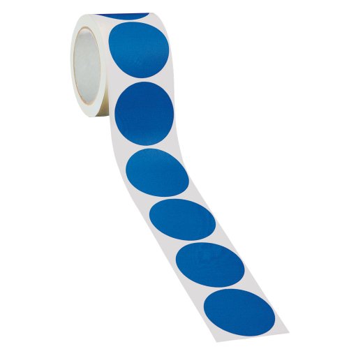Bodenmarkierungspunkt blanko, blau, Ø 68 mm, 450 St./Rolle Bodenmarkierungspunkt blanko, blau, Ø 68 mm, 450 St./Rolle