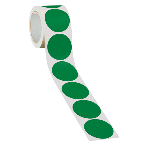 Bodenmarkierungspunkt blanko, grün, Ø 68 mm, 450 St./Rolle Bodenmarkierungspunkt blanko, grün, Ø 68 mm, 450 St./Rolle