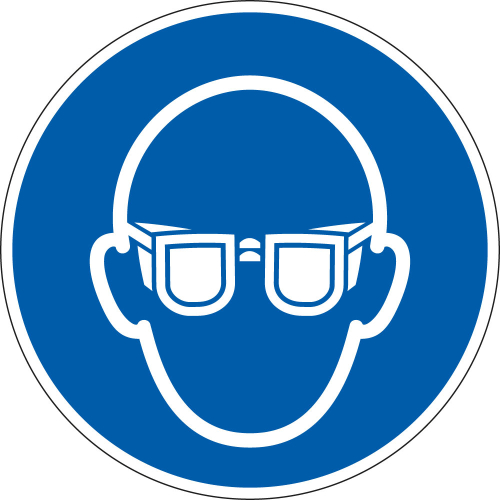 Bodensicherheitszeichen: Augenschutz benutzen, blau-weiß, ASR A1.3, DIN EN ISO 7010/M004, Bodenmarkierungsfolie selbstklebend, Ø 600 mm, 1 Stück Bodensicherheitszeichen: Augenschutz benutzen, blau-weiß, ASR A1.3, DIN EN ISO 7010/M004, Bodenmarkierungsfolie selbstklebend, Ø 600 mm, 1 Stück