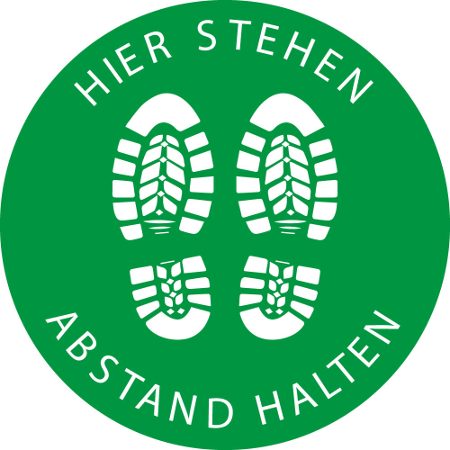 Bodenz.Hier stehen Abstand halt.,Ø400mm