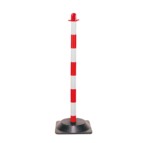 Einzelkettenständer Mobil, rot-weiß, Kunststoff, 900 mm, 1 Stück Einzelkettenständer Mobil, rot-weiß, Kunststoff, 900 mm, 1 Stück