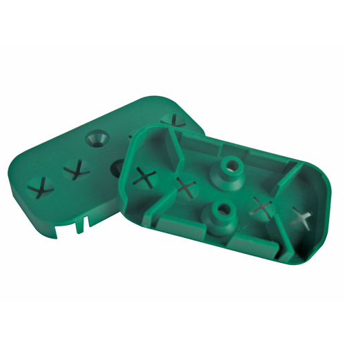 Ersatzunterplatte für Haube für Paniktreibriegel, grün, 2 St./Verpackungseinheit