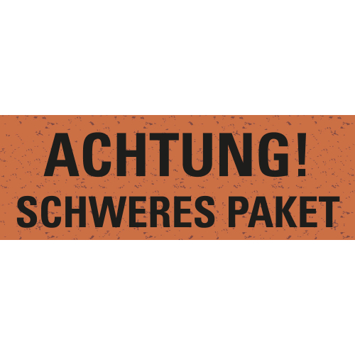 Etik.SCHWERES PAKET,r,ÖP,147x50mm,6/BOG