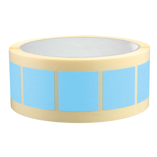 Etiketten zum Selbstbeschriften, hellblau, Papier ablösbar, 25x25 mm, 500 St./Rolle Etiketten zum Selbstbeschriften, hellblau, Papier ablösbar, 25x25 mm, 500 St./Rolle