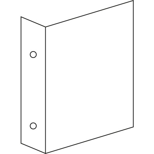 Fahnenschild für Lagerplatzkennzeichnung, blanko, Aluminium, 250 mm x 230 mm, 1 Stück Fahnenschild für Lagerplatzkennzeichnung, blanko, Aluminium, 250 mm x 230 mm, 1 Stück