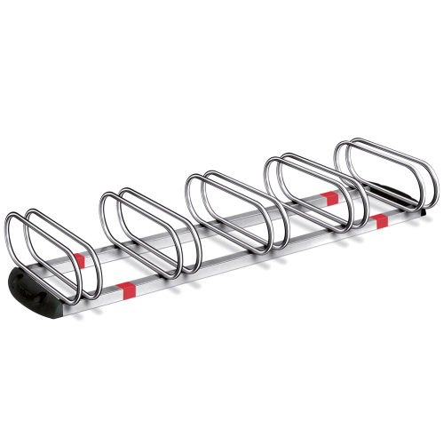 Fahrradständer Urbany®, 5 Einstellplätze, für doppelseitige Einstellung, Stahl, 510 mm x 226 mm x 1626 mm, 1 Stück